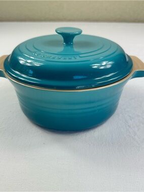 Le Creuset Teal Round Covered Casserole